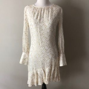 Derek Lam, Silk Dress with Gold Detail